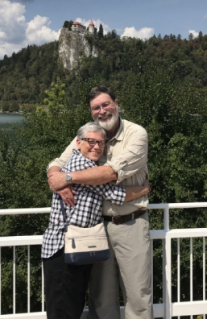 Don and Jane on Lake Bled